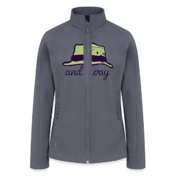 Mortimer amp Whitehouse Gone Fishing And Away Grey - Women’s Soft Shell Jacket - gray - Front