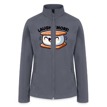 Laugh S'more Pun - Women’s Soft Shell Jacket - gray - Front