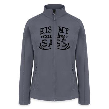 Kiss my country sass - Country Closet - Women’s Soft Shell Jacket - gray - Front