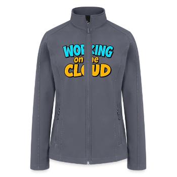 Working on the Cloud - Women’s Soft Shell Jacket - gray - Front