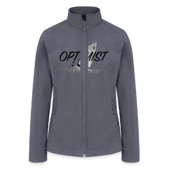 Sailing Optimist starboard - Women’s Soft Shell Jacket - gray - Front