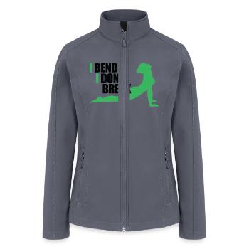 I Bend So I Dont Break design - Women’s Soft Shell Jacket - gray - Front
