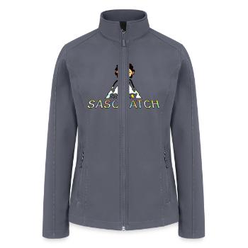 Sneaky Sasquatch Head - Women’s Soft Shell Jacket - gray - Front