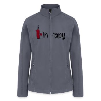 Wine Therapy - Women’s Soft Shell Jacket - gray - Front