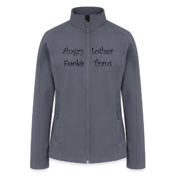 Angry Mother F Trans - Women’s Soft Shell Jacket - gray - Front