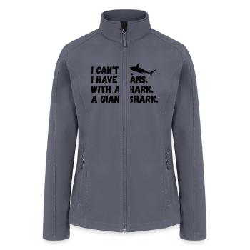 Giant Shark Fishing - Women’s Soft Shell Jacket - gray - Front