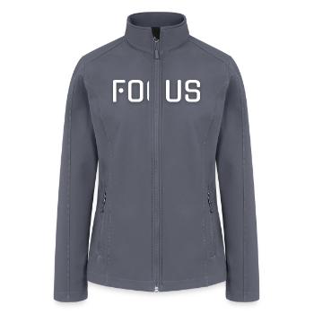 Focus - Women’s Soft Shell Jacket - gray - Front