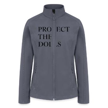 Protect the Dolls Bold - Women’s Soft Shell Jacket - gray - Front