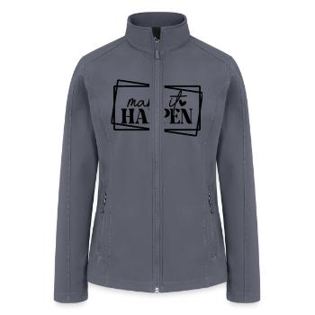 Make it happen - Women’s Soft Shell Jacket - gray - Front