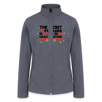 the secret of future is hidden in daily - Women’s Soft Shell Jacket - gray - Front