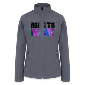 Born To Rave - Women’s Soft Shell Jacket - gray - Front
