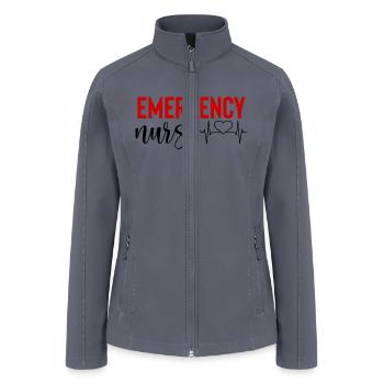 Emergency Nurse - Women’s Soft Shell Jacket - gray - Front