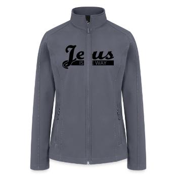 Jesus is the way - Women’s Soft Shell Jacket - gray - Front