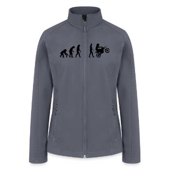 Motocross - Women’s Soft Shell Jacket - gray - Front
