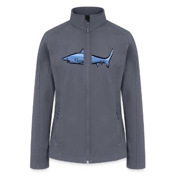 Minimalist Shark - Women’s Soft Shell Jacket - gray - Front