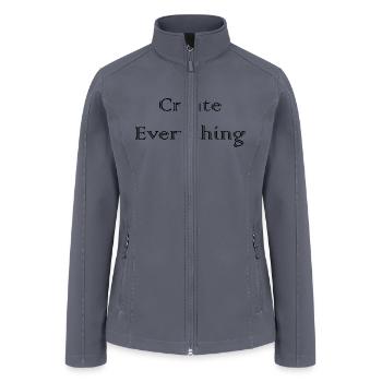 Create Everything - Women’s Soft Shell Jacket - gray - Front