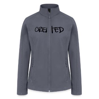 Created - Women’s Soft Shell Jacket - gray - Front