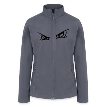 Grim Vector Monster Eyes - Women’s Soft Shell Jacket - gray - Front