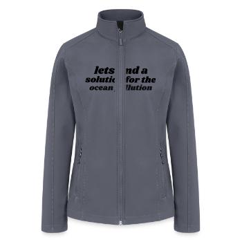Marine Conservation - Women’s Soft Shell Jacket - gray - Front