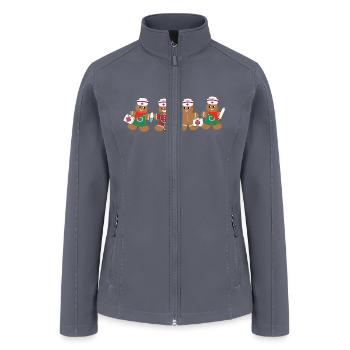 Gingerbread Nurse - Women’s Soft Shell Jacket - gray - Front