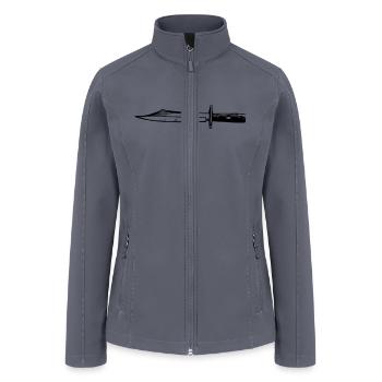 Knife - Women’s Soft Shell Jacket - gray - Front