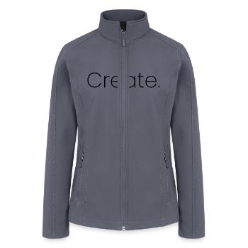 Create - Women’s Soft Shell Jacket - gray - Front