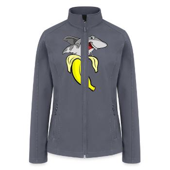 BANANA SHARK - Shark Banana - Women’s Soft Shell Jacket - gray - Front