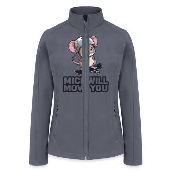Cute Mouse Moments - Women’s Soft Shell Jacket - gray - Front