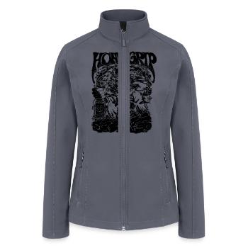Uncle Funkle Mono Deep Purple - Women’s Soft Shell Jacket - gray - Front