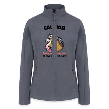 Beautiful Eyes Horse - Women’s Soft Shell Jacket - gray - Front