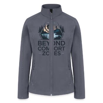 Beyond comfort zone - Women’s Soft Shell Jacket - gray - Front