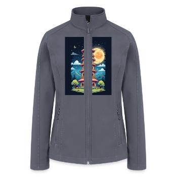 Twilight Temple Glow - Women’s Soft Shell Jacket - gray - Front