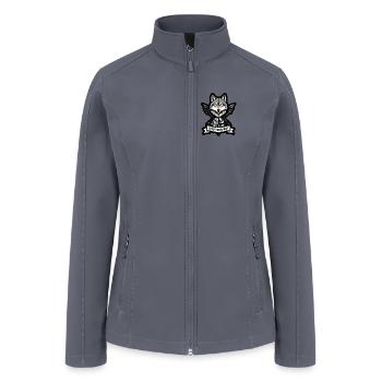 Find Your Way Wolf Compass Arrows Sticker - Women’s Soft Shell Jacket - gray - Front