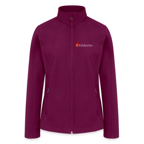 Edubuntu Logo 2023 - White - Women’s Soft Shell Jacket