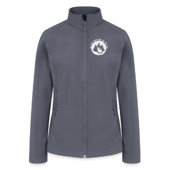 Wildlife, wild and free - Women’s Soft Shell Jacket - gray - Front