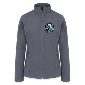 MOONLIT WOLF HOWL NIGHTLY RITUAL, WILDERNESS - Women’s Soft Shell Jacket - gray - Front