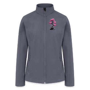 Pink bonsai dream - Women’s Soft Shell Jacket - gray - Front