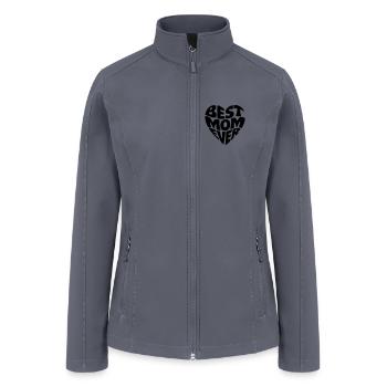 Best Mom Ever - Women’s Soft Shell Jacket - gray - Front