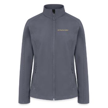 born on 27th October Birthday birth date - Women’s Soft Shell Jacket - gray - Front