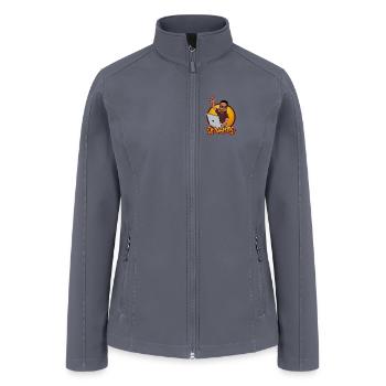 Dj Logo - Women’s Soft Shell Jacket - gray - Front