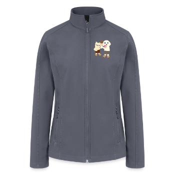 Big cone of ice cream - Women’s Soft Shell Jacket - gray - Front
