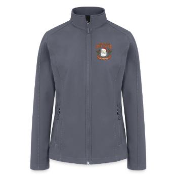 You Should See The Size of My Sack Funny Santa - Women’s Soft Shell Jacket - gray - Front