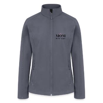 MOM BEST LIFE, Gift Mom , Mother's day - Women’s Soft Shell Jacket - gray - Front
