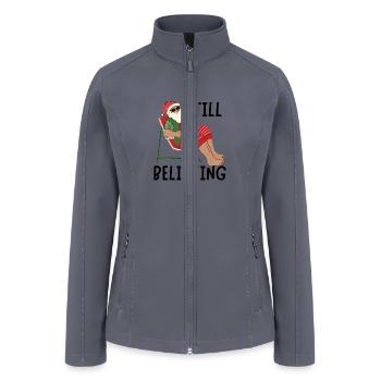 Red and green Handcrafted Personal Holiday T-Shirt - Women’s Soft Shell Jacket - gray - Front
