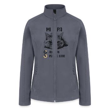 MY CLOTHES 20%COTTON 80%CAT HAI - Women’s Soft Shell Jacket - gray - Front