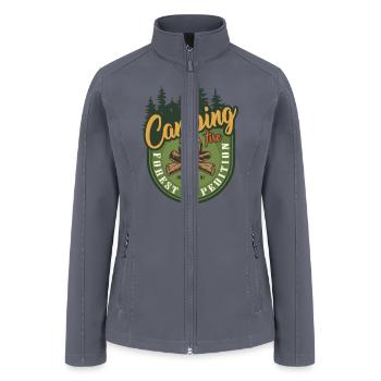 CAMPING FIRE THE FOREST EXPEDITION - Women’s Soft Shell Jacket - gray - Front