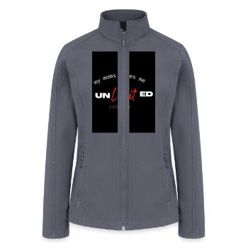 My moms love me unlimited - Women’s Soft Shell Jacket - gray - Front