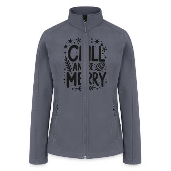 Chill and be Merry - Women’s Soft Shell Jacket - gray - Front
