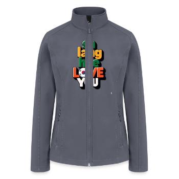 love you - Women’s Soft Shell Jacket - gray - Front