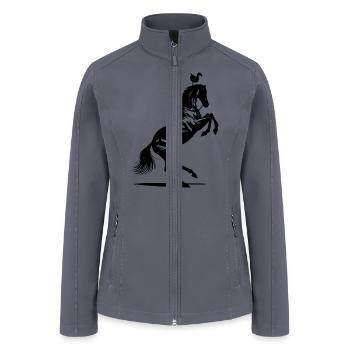 Horse with Duck Head - Women’s Soft Shell Jacket - gray - Front